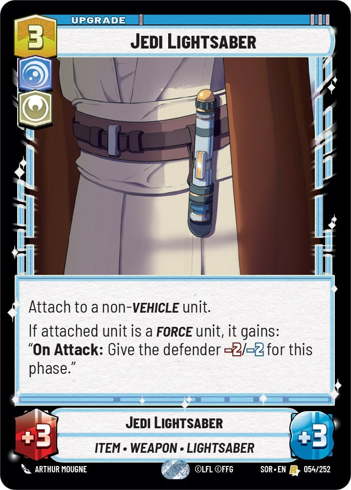 Jedi Lightsaber (54) (SOR) - Star Wars: Unlimited Single