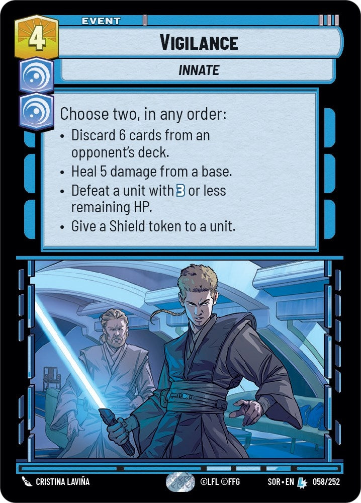 Vigilance (58) (SOR) - Star Wars: Unlimited Single