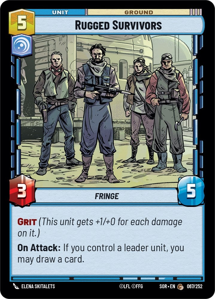 Rugged Survivors (67) (SOR) - Star Wars: Unlimited Single