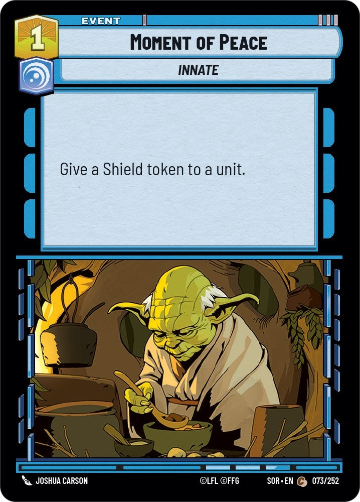 Moment of Peace (73) (SOR) - Star Wars: Unlimited Single