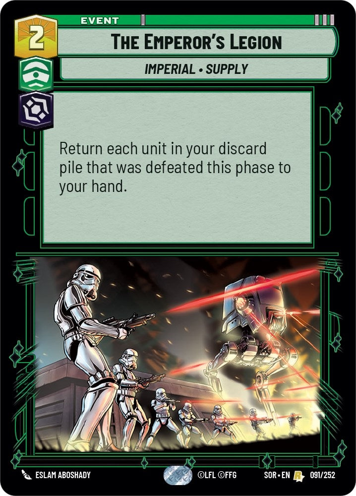 The Emperor’s Legion (91) (SOR) - Star Wars: Unlimited Single