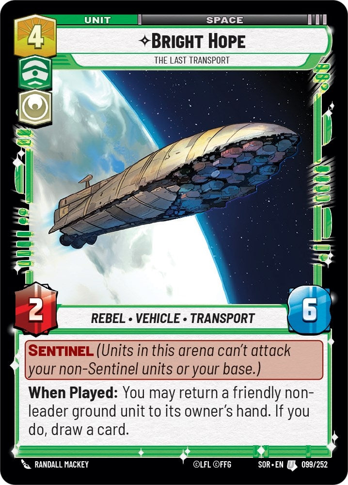 Bright Hope - The Last Transport (99) (SOR) - Star Wars: Unlimited Single
