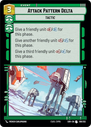 Attack Pattern Delta (106) (SOR) - Star Wars: Unlimited Single