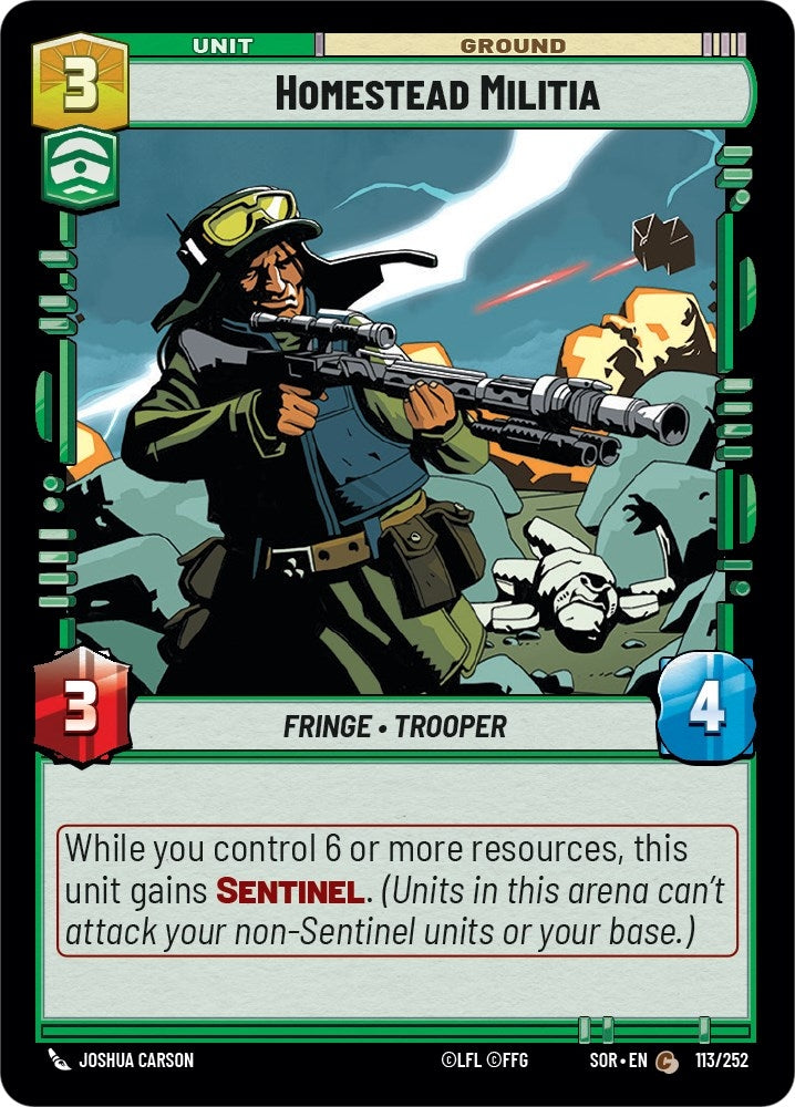 Homestead Militia (113) (SOR) - Star Wars: Unlimited Single