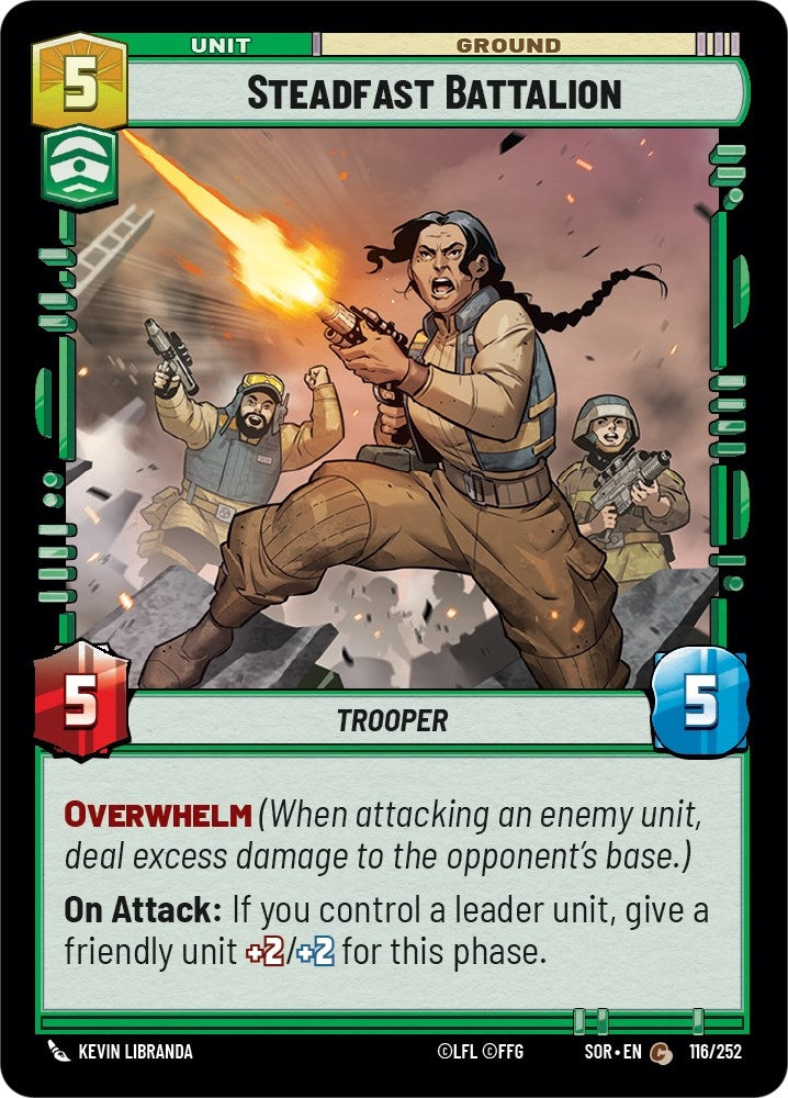 Steadfast Battalion (116) (SOR) - Star Wars: Unlimited Single