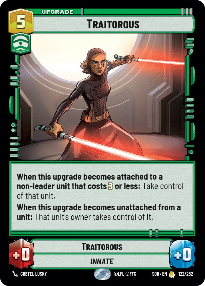 Traitorous (122) (SOR) - Star Wars: Unlimited Single