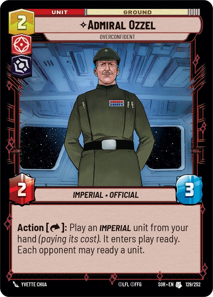 Admiral Ozzel - Overconfident (129) (SOR) - Star Wars: Unlimited Single