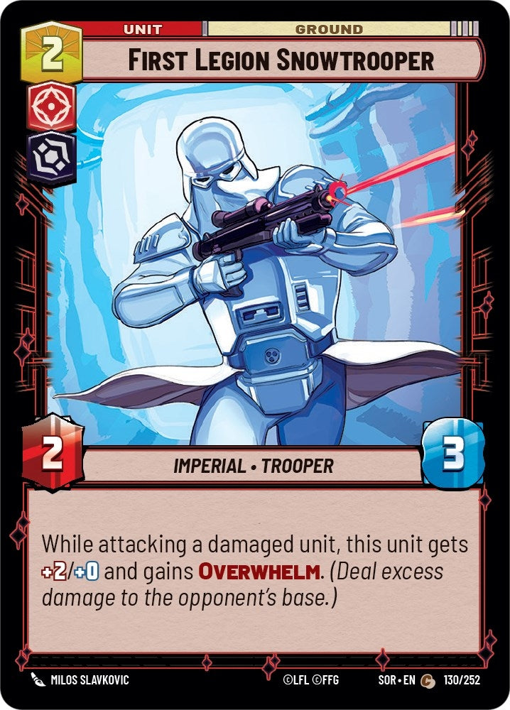 First Legion Snowtrooper (130) (SOR) - Star Wars: Unlimited Single
