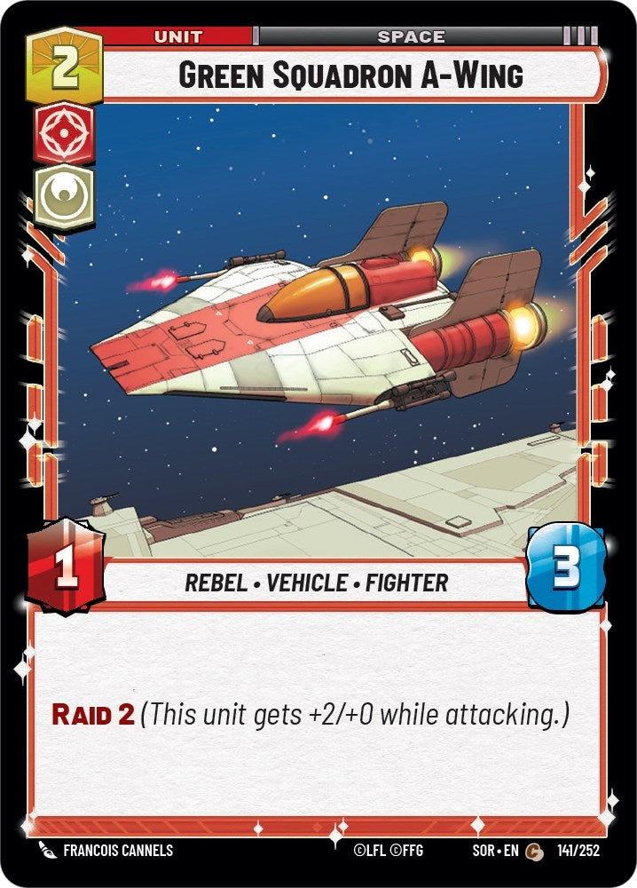 Green Squadron A-Wing (141) (SOR) - Star Wars: Unlimited Single
