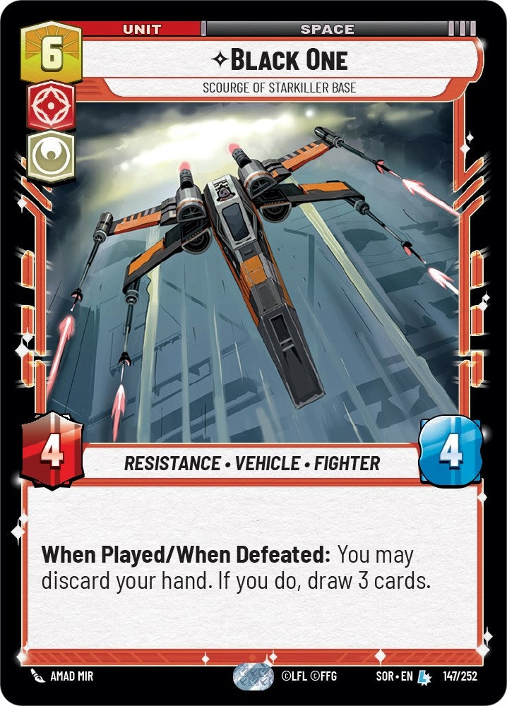 Black One - Scourge of Starkiller Base (147) (SOR) - Star Wars: Unlimited Single