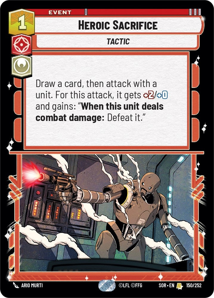 Heroic Sacrifice (150) (SOR) - Star Wars: Unlimited Single