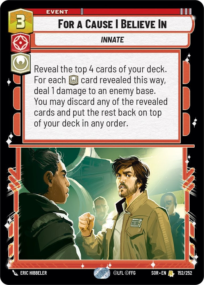 For A Cause I Believe In (152) (SOR) - Star Wars: Unlimited Single
