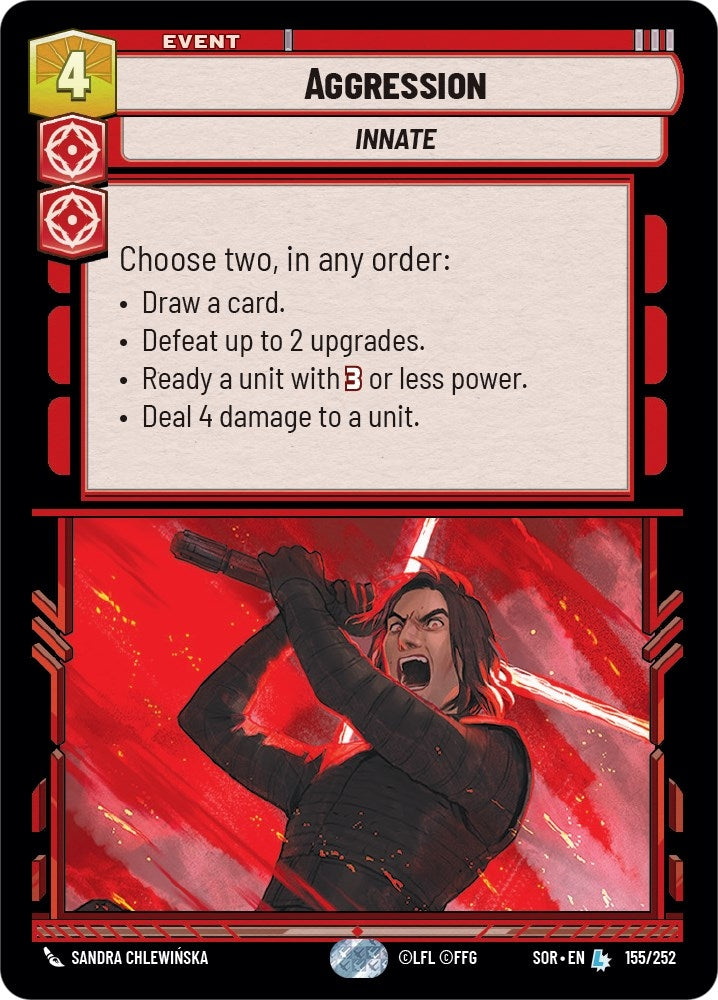 Aggression (155) (SOR) - Star Wars: Unlimited Single