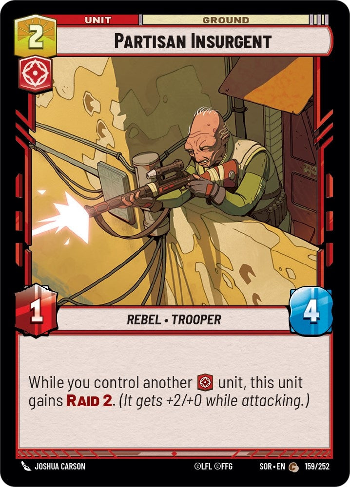 Partisan Insurgent (159) (SOR) - Star Wars: Unlimited Single
