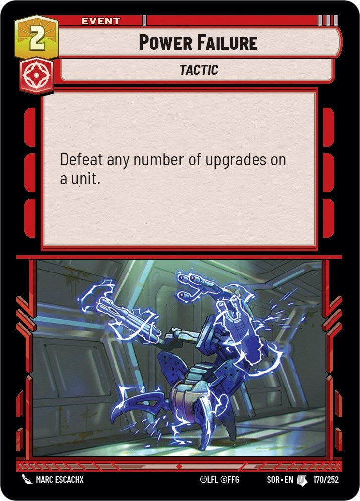 Power Failure (170) (SOR) - Star Wars: Unlimited Single