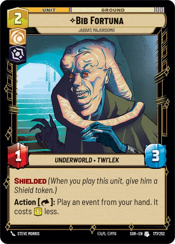 Bib Fortuna - Jabba’s Majordomo (177) (SOR) - Star Wars: Unlimited Single