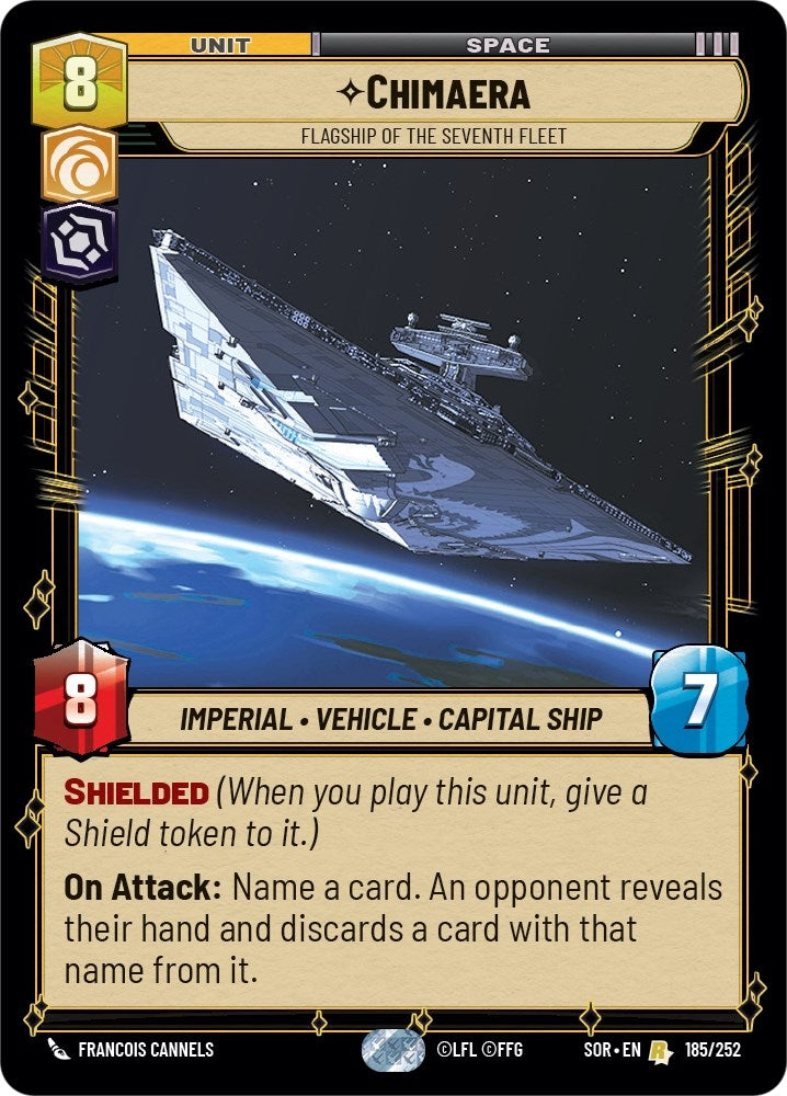 Chimaera - Flagship of the Seventh Fleet (185) (SOR) - Star Wars: Unlimited Single