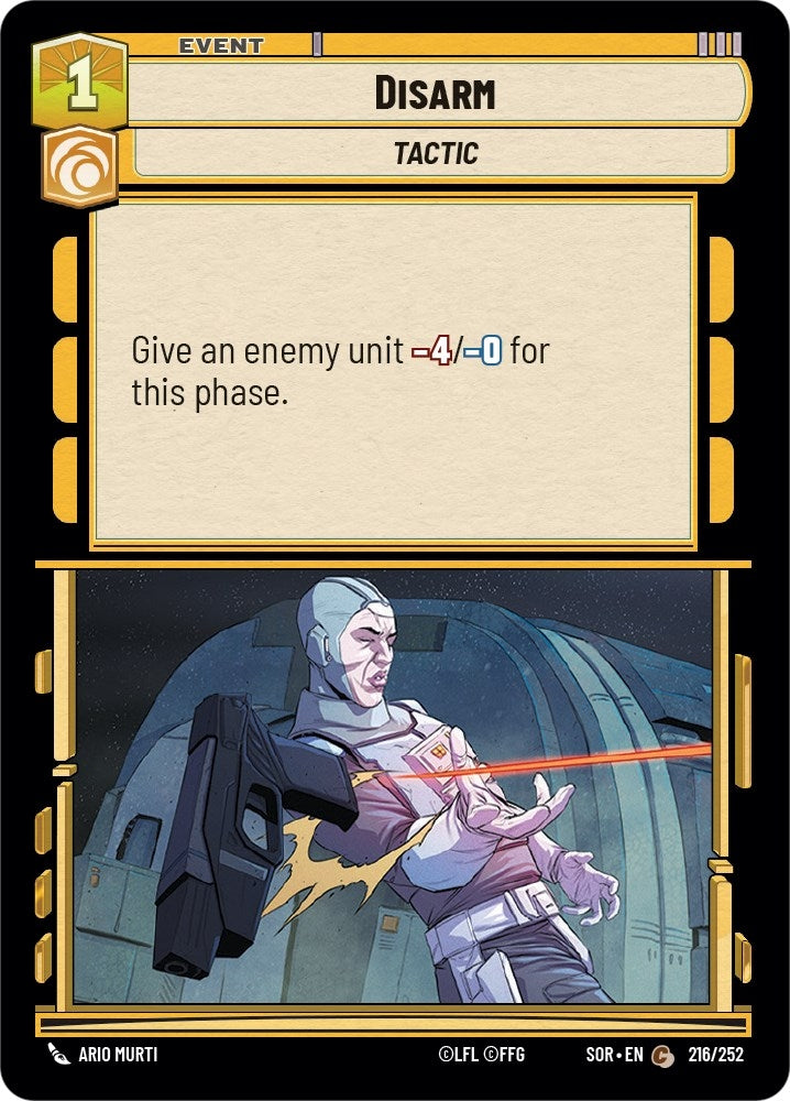 Disarm (216) (SOR) - Star Wars: Unlimited Single