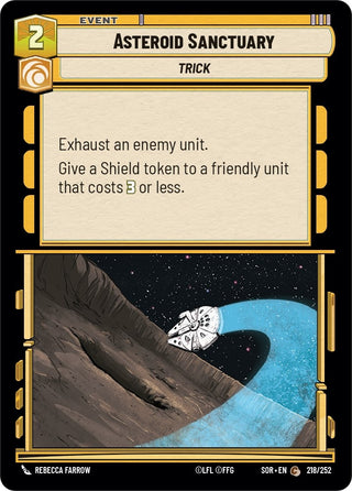 Asteroid Sanctuary (218) (SOR) - Star Wars: Unlimited Single