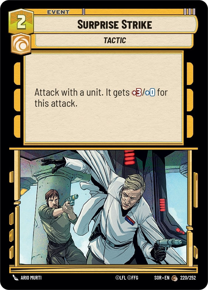 Surprise Strike (220) (SOR) - Star Wars: Unlimited Single