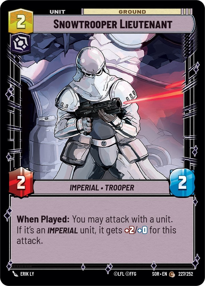 Snowtrooper Lieutenant (227) (SOR) - Star Wars: Unlimited Single