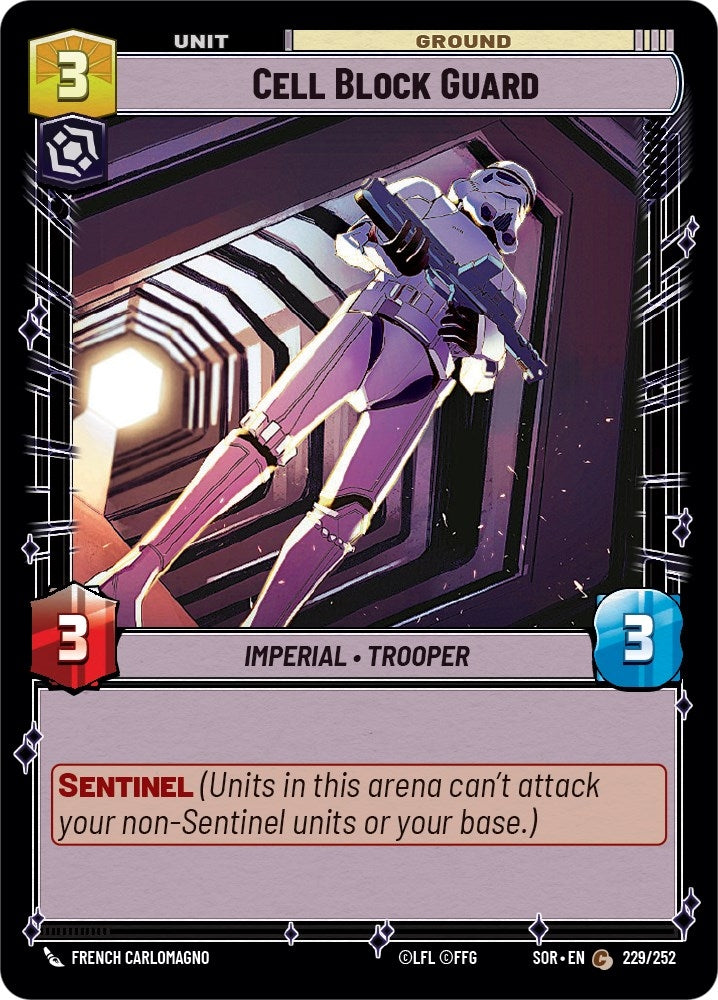 Cell Block Guard (229) (SOR) - Star Wars: Unlimited Single