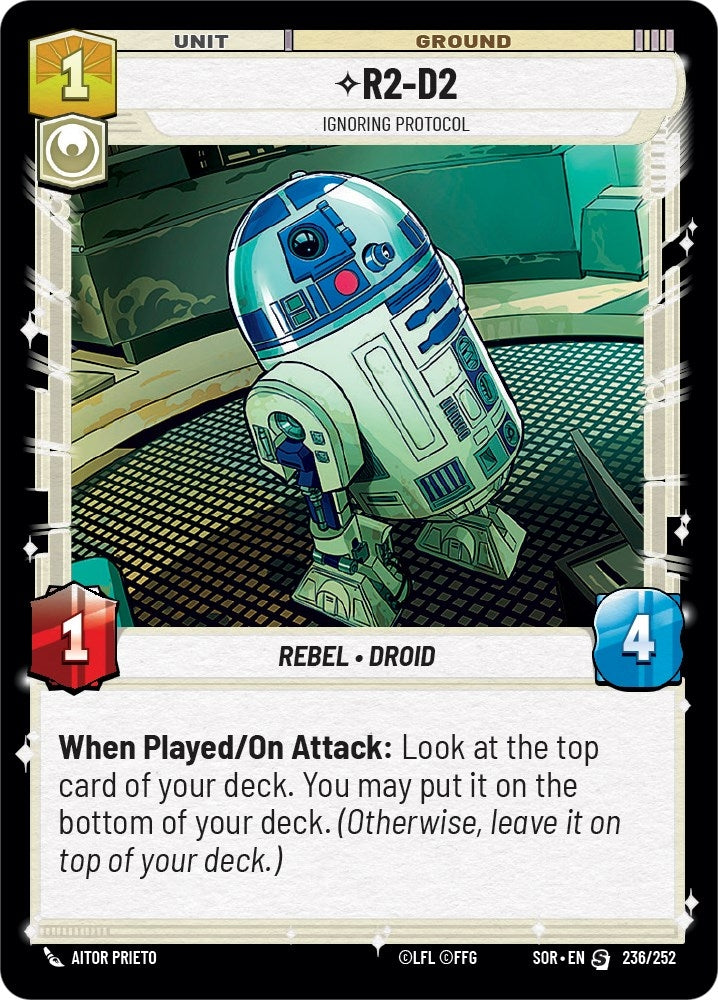 R2-D2 - Ignoring Protocol (236) (SOR) - Star Wars: Unlimited Single