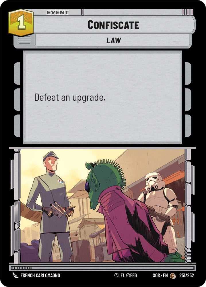 Confiscate (251) (SOR) - Star Wars: Unlimited Single
