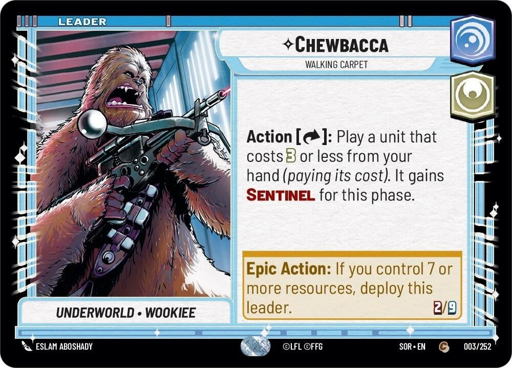 Chewbacca - Walking Carpet (3) (SOR) - Star Wars: Unlimited Single