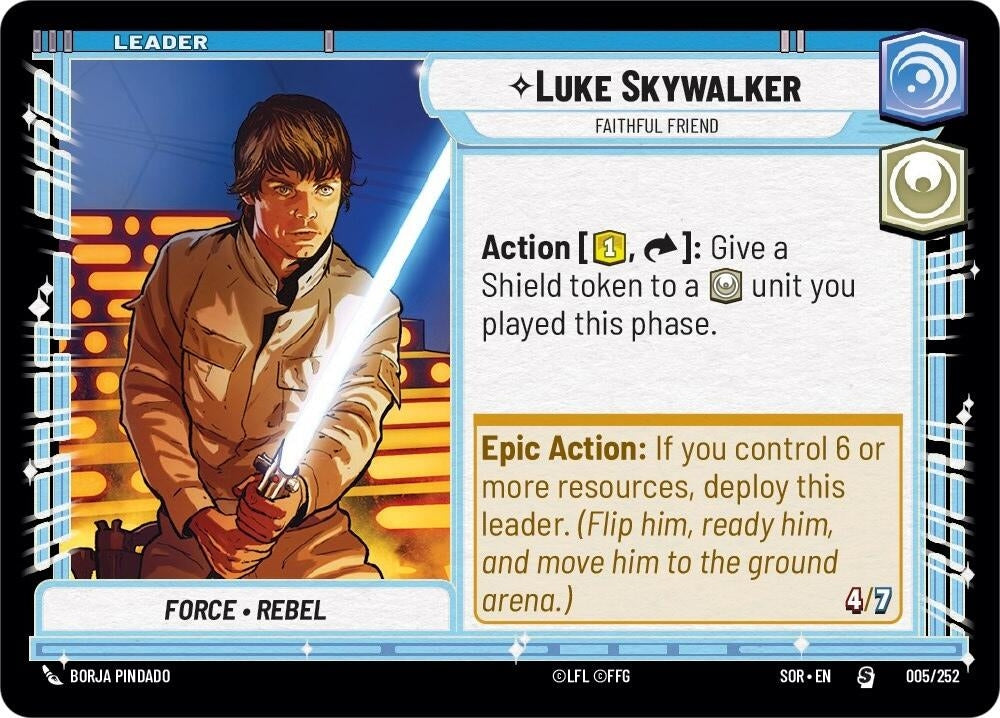 Luke Skywalker - Faithful Friend (5) (SOR) - Star Wars: Unlimited Single