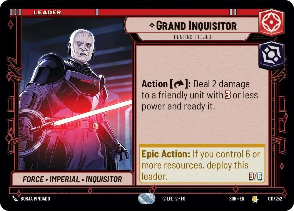 Grand Inquisitor - Hunting the Jedi (11) (SOR) - Star Wars: Unlimited Single