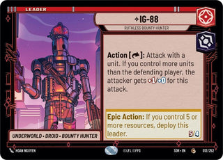 IG-88 - Ruthless Bounty Hunter (12) (SOR) - Star Wars: Unlimited Single