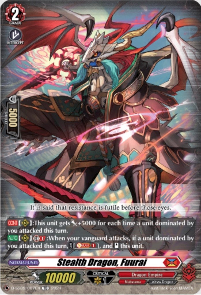 Stealth Dragon Fuurai (9007) [D-SS09] - Cardfight Vanguard Single