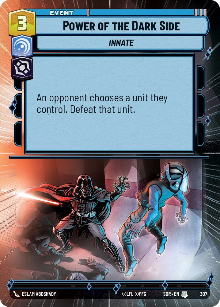 Power of the Dark Side (Hyperspace) (307) (SOR) - Star Wars: Unlimited Single