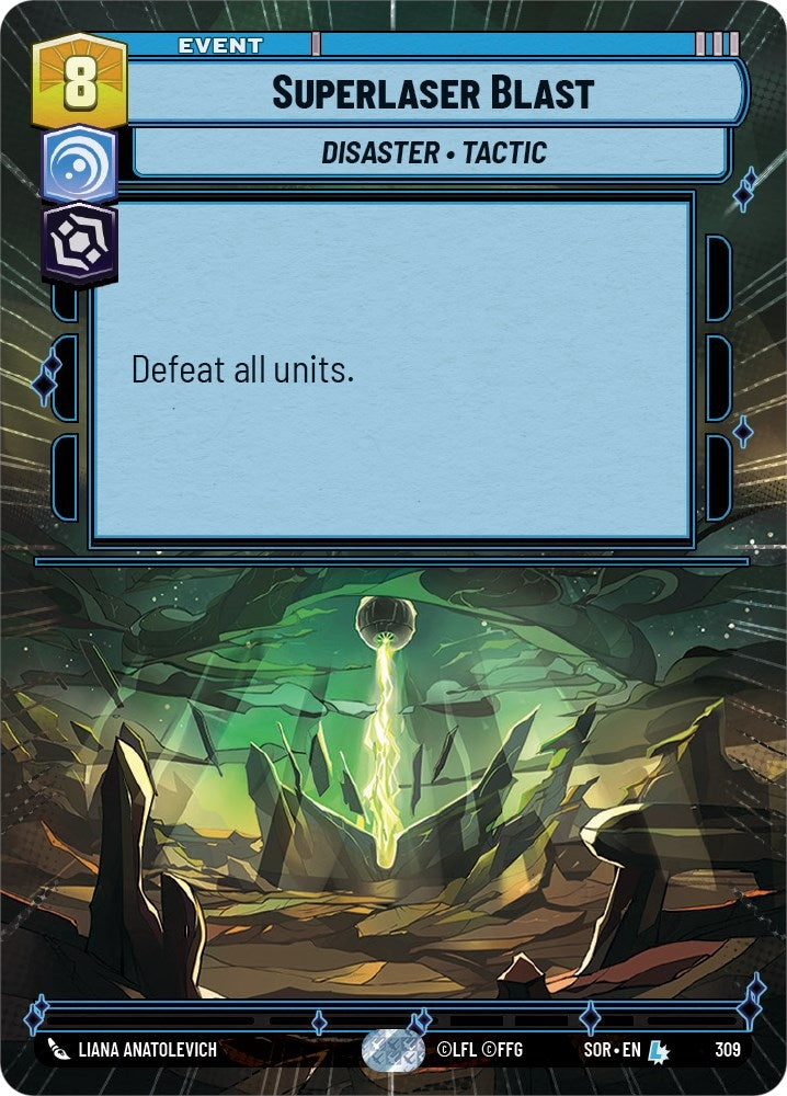 Superlaser Blast (Hyperspace) (309) (SOR) - Star Wars: Unlimited Single