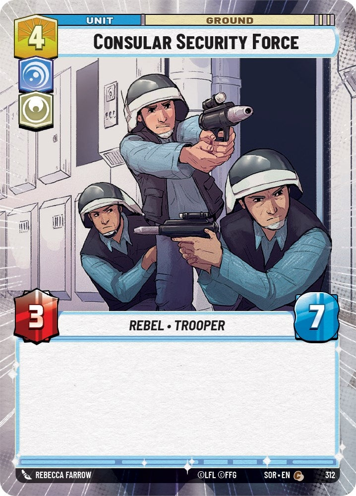 Consular Security Force (Hyperspace) (312) (SOR) - Star Wars: Unlimited Single