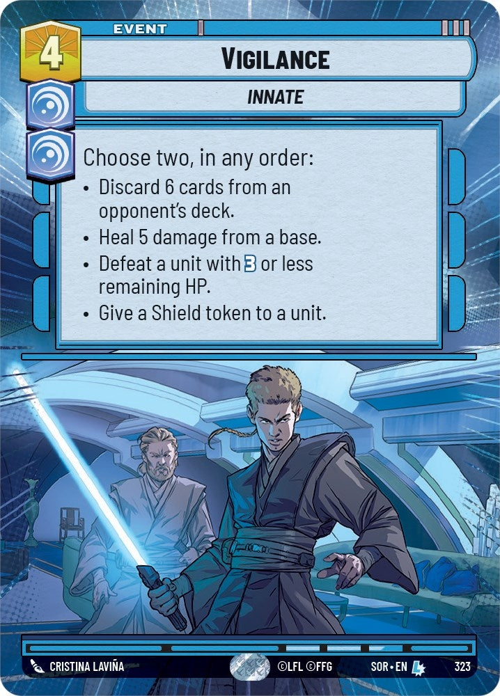 Vigilance (Hyperspace) (323) (SOR) - Star Wars: Unlimited Single