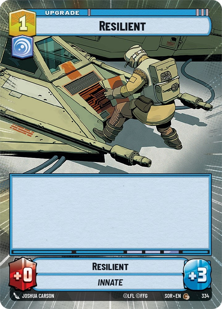 Resilient (Hyperspace) (334) (SOR) - Star Wars: Unlimited Single
