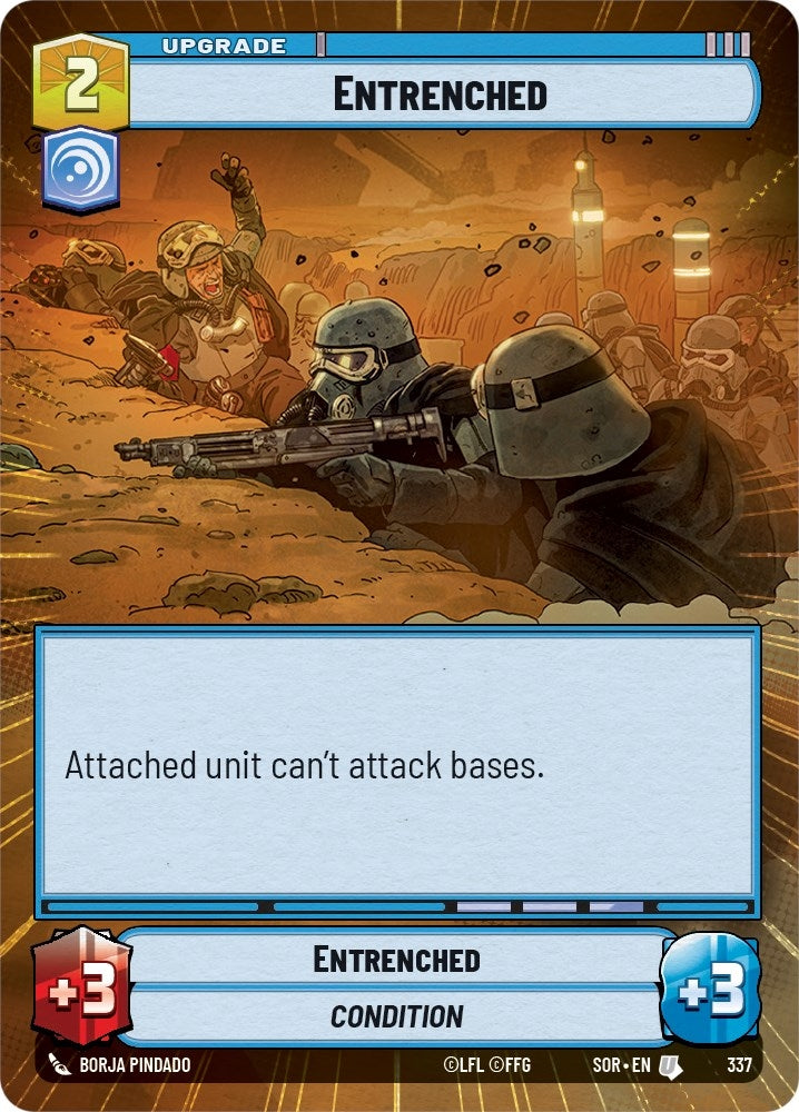 Entrenched (Hyperspace) (337) (SOR) - Star Wars: Unlimited Single