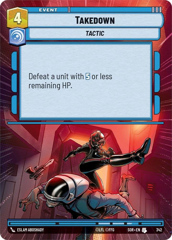 Takedown (Hyperspace) (342) (SOR) - Star Wars: Unlimited Single