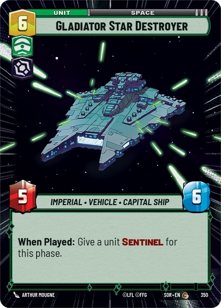 Gladiator Star Destroyer (Hyperspace) (350) (SOR) - Star Wars: Unlimited Single