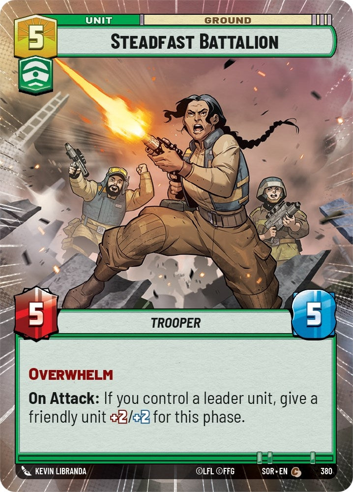Steadfast Battalion (Hyperspace) (380) (SOR) - Star Wars: Unlimited Single