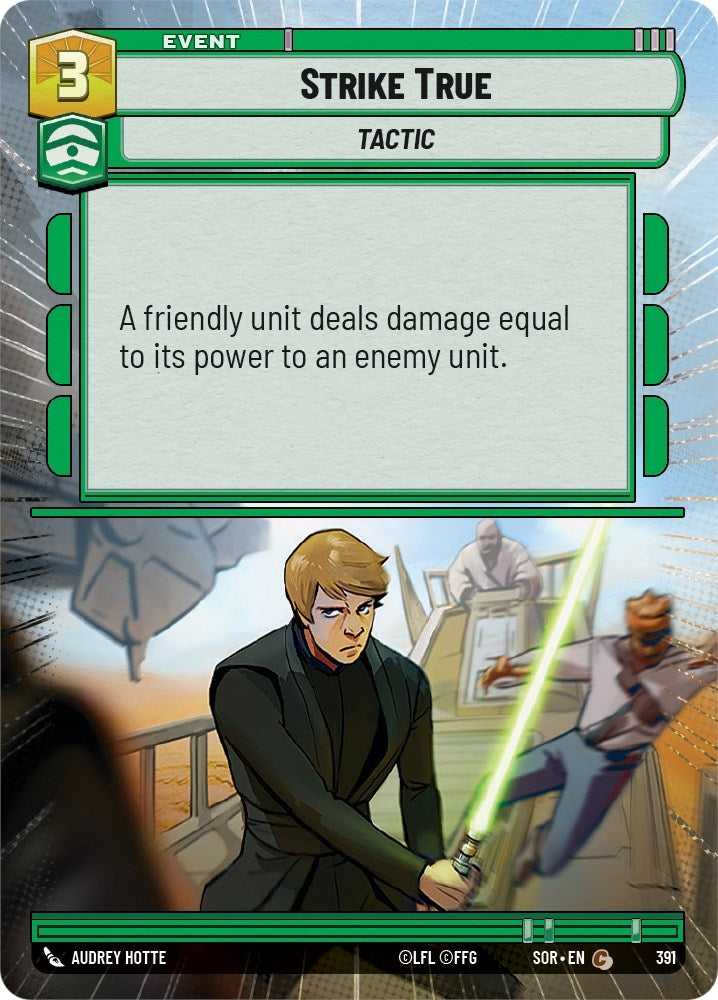 Strike True (Hyperspace) (391) (SOR) - Star Wars: Unlimited Single