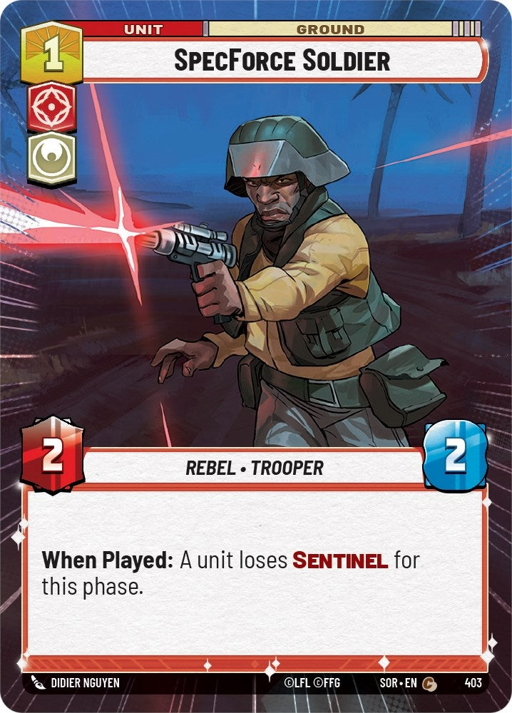 SpecForce Soldier (Hyperspace) (403) (SOR) - Star Wars: Unlimited Single