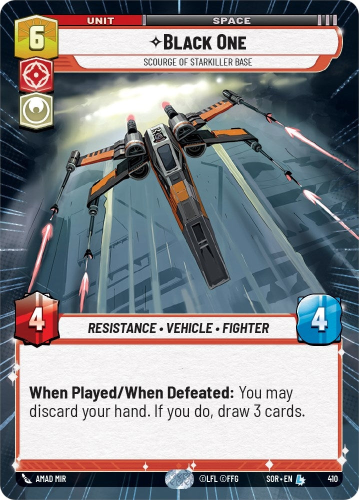 Black One - Scourge of Starkiller Base (Hyperspace) (410) (SOR) - Star Wars: Unlimited Single