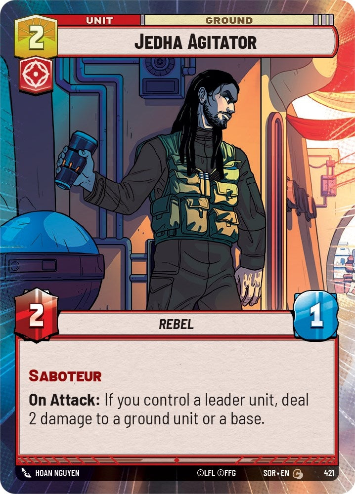 Jedha Agitator (Hyperspace) (421) (SOR) - Star Wars: Unlimited Single
