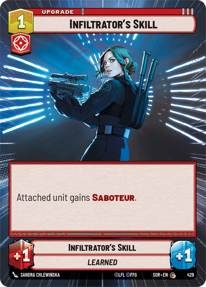 Infiltrator’s Skill (Hyperspace) (429) (SOR) - Star Wars: Unlimited Single