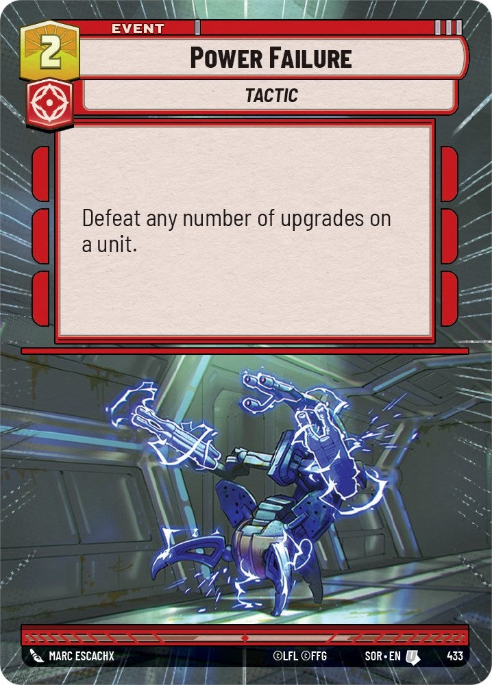 Power Failure (Hyperspace) (433) (SOR) - Star Wars: Unlimited Single