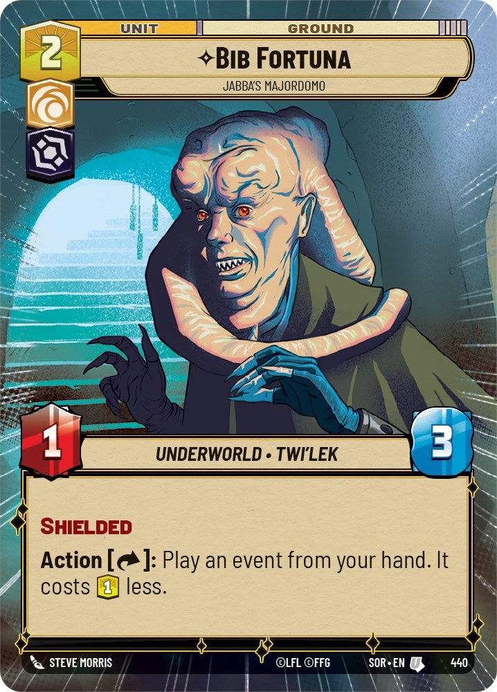 Bib Fortuna - Jabba’s Majordomo (Hyperspace) (440) (SOR) - Star Wars: Unlimited Single