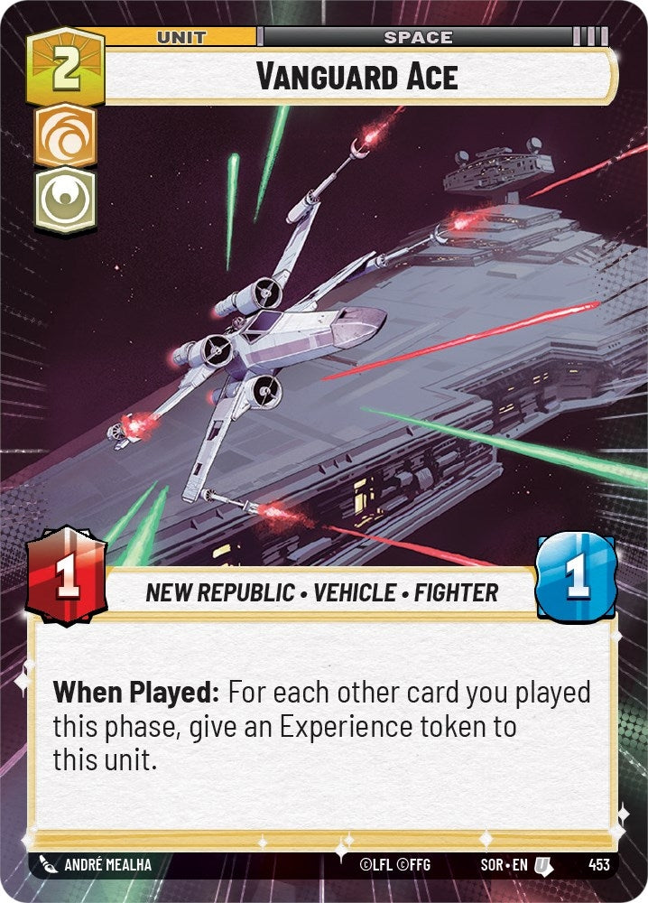 Vanguard Ace (Hyperspace) (453) (SOR) - Star Wars: Unlimited Single